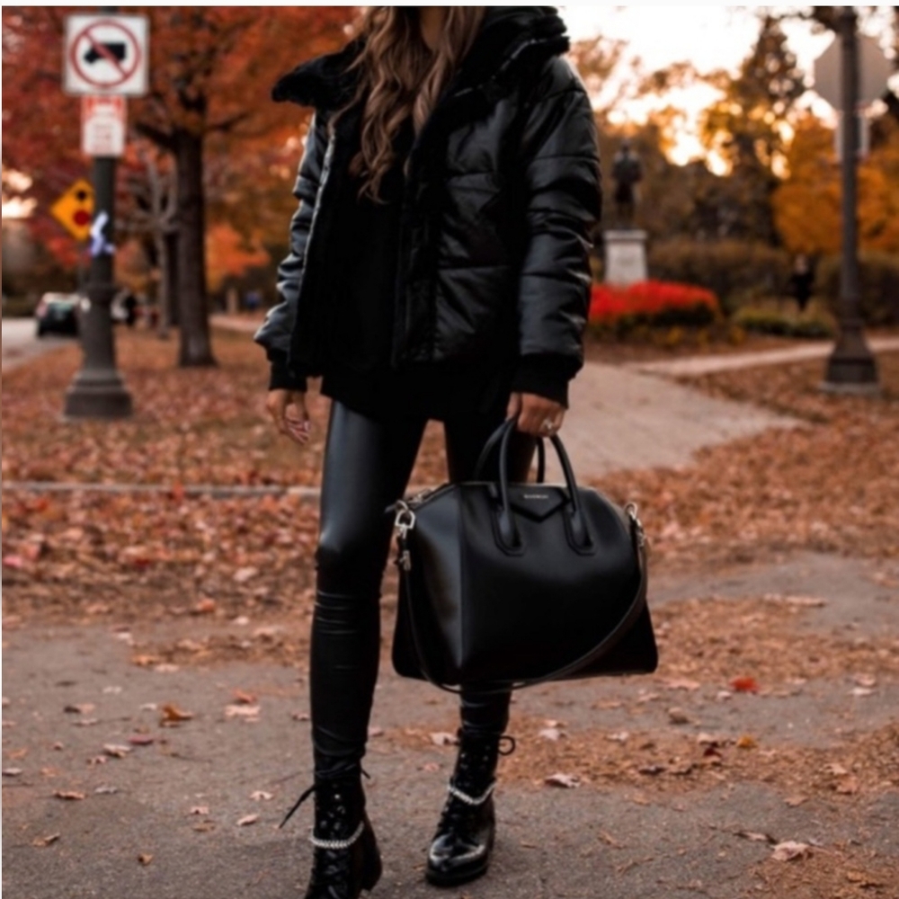 Express Black Faux Fur Jacket